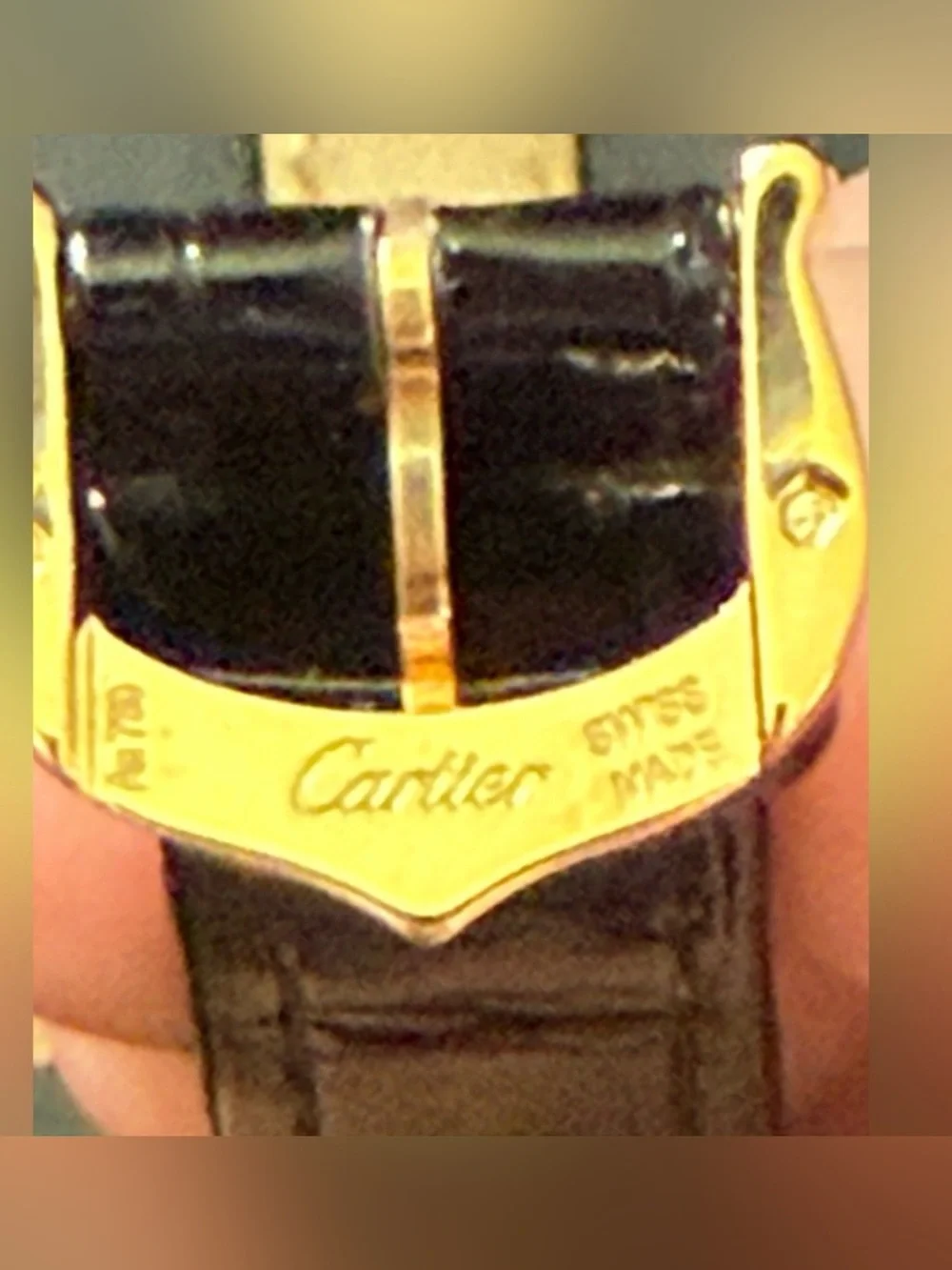 Cartier vintage woman’s 18KT gold watch